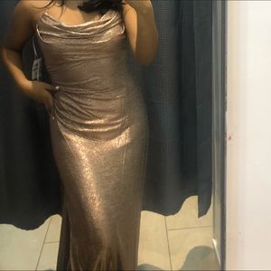 Prom rose gold dress never worn